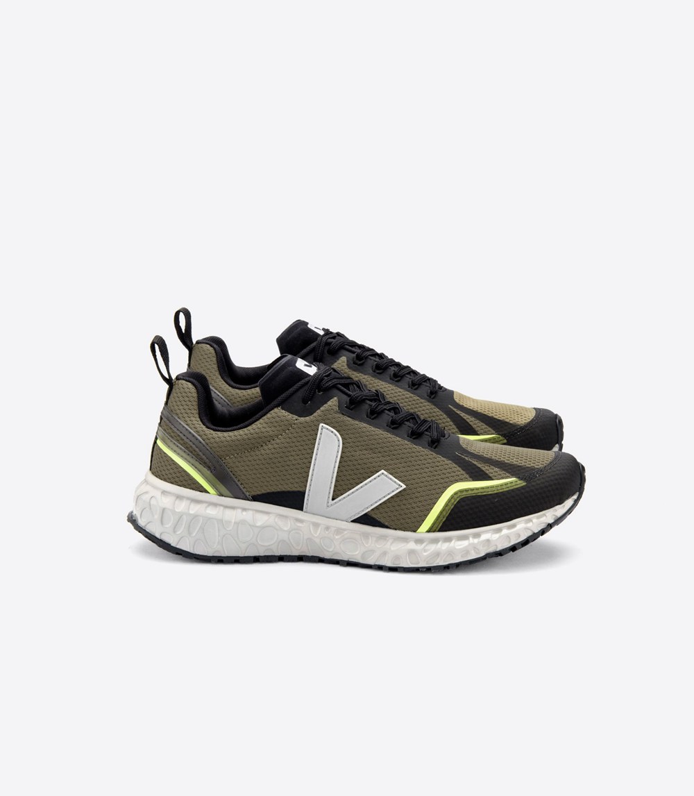 Veja Sneakers Mens - Condor Mesh - Olive/White - 3690KXAOE